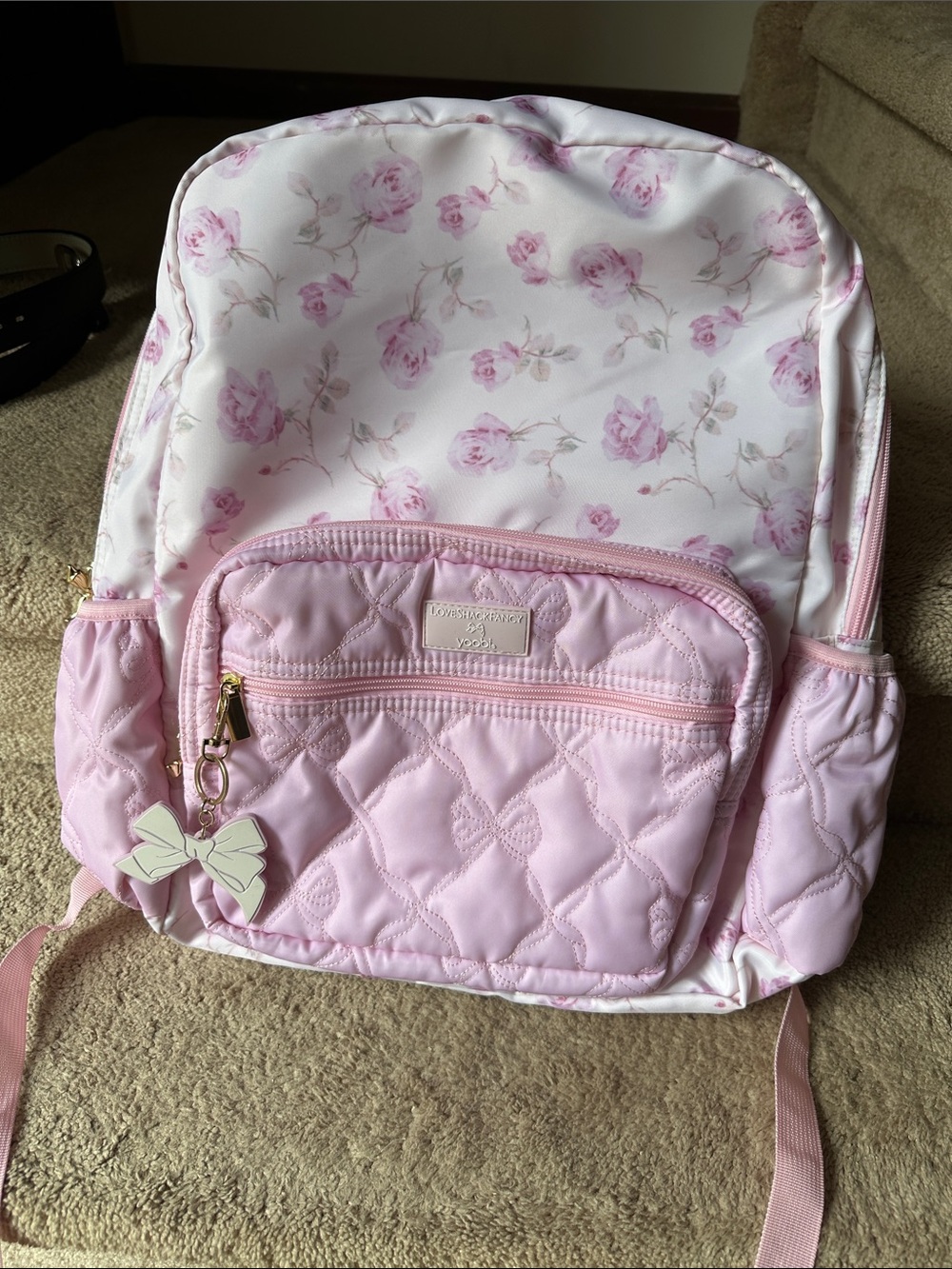 LoveShackFancy │ Yoobi Ribbon Rosa Backpack